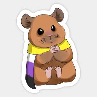 nonbinary hamster Sticker